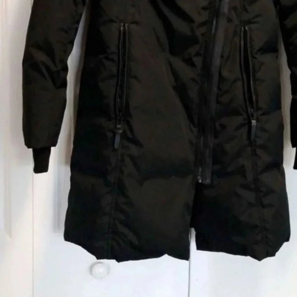 Rudsak Atelier Noir coat Genuine leather trim down and feather filled - Picture 2 of 7